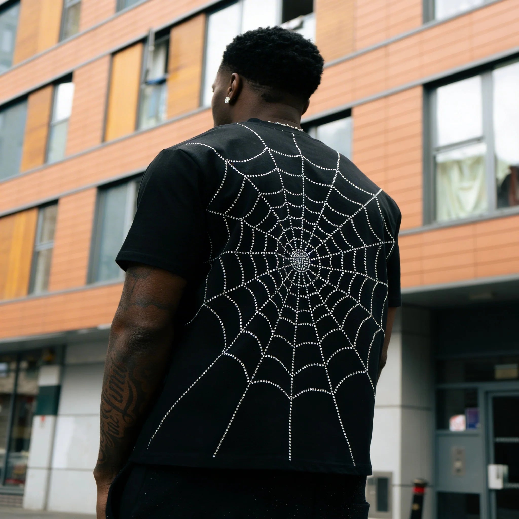 Rhinestone Web Tee
