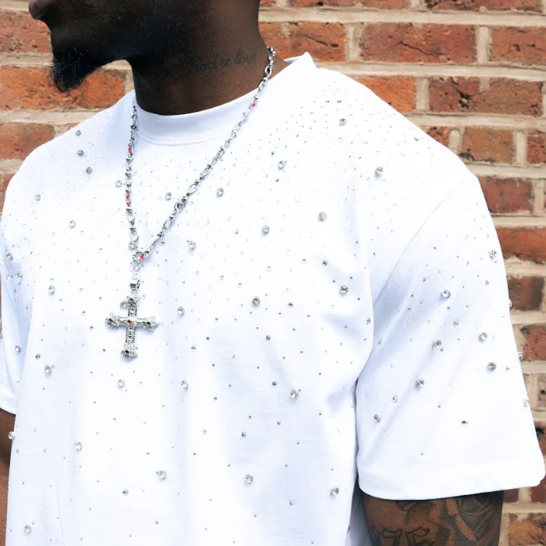 AURAS Luxe Rhinestone Tee