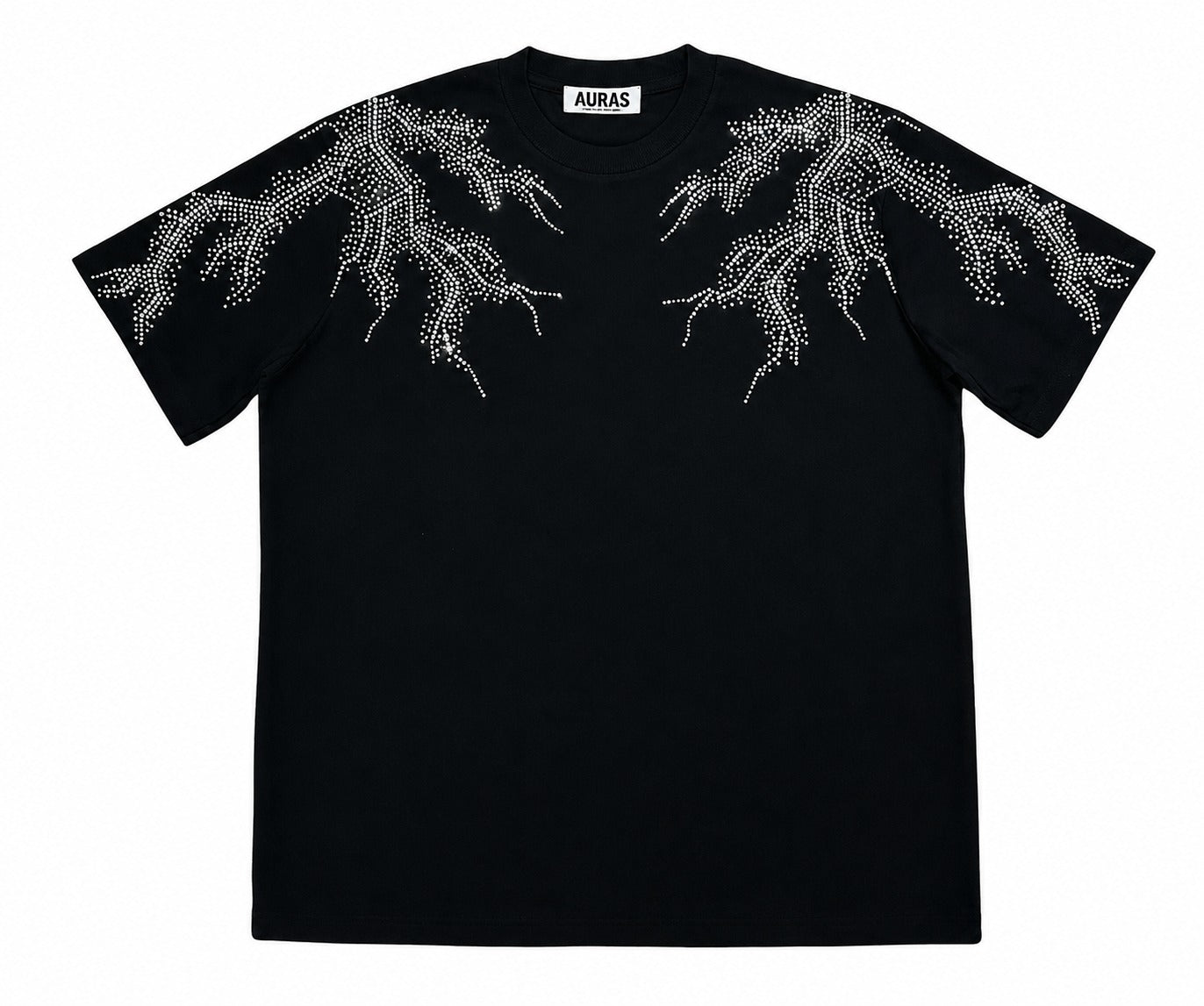 AURAS Rhinestone Lightning Tee