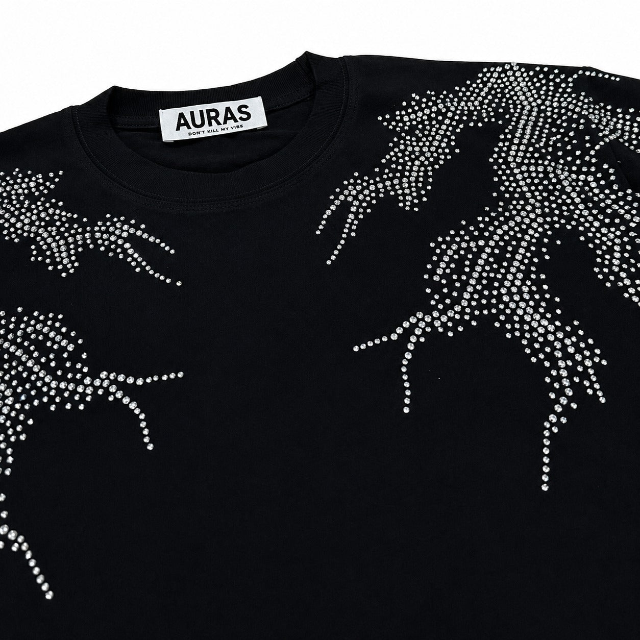 AURAS Rhinestone Lightning Tee